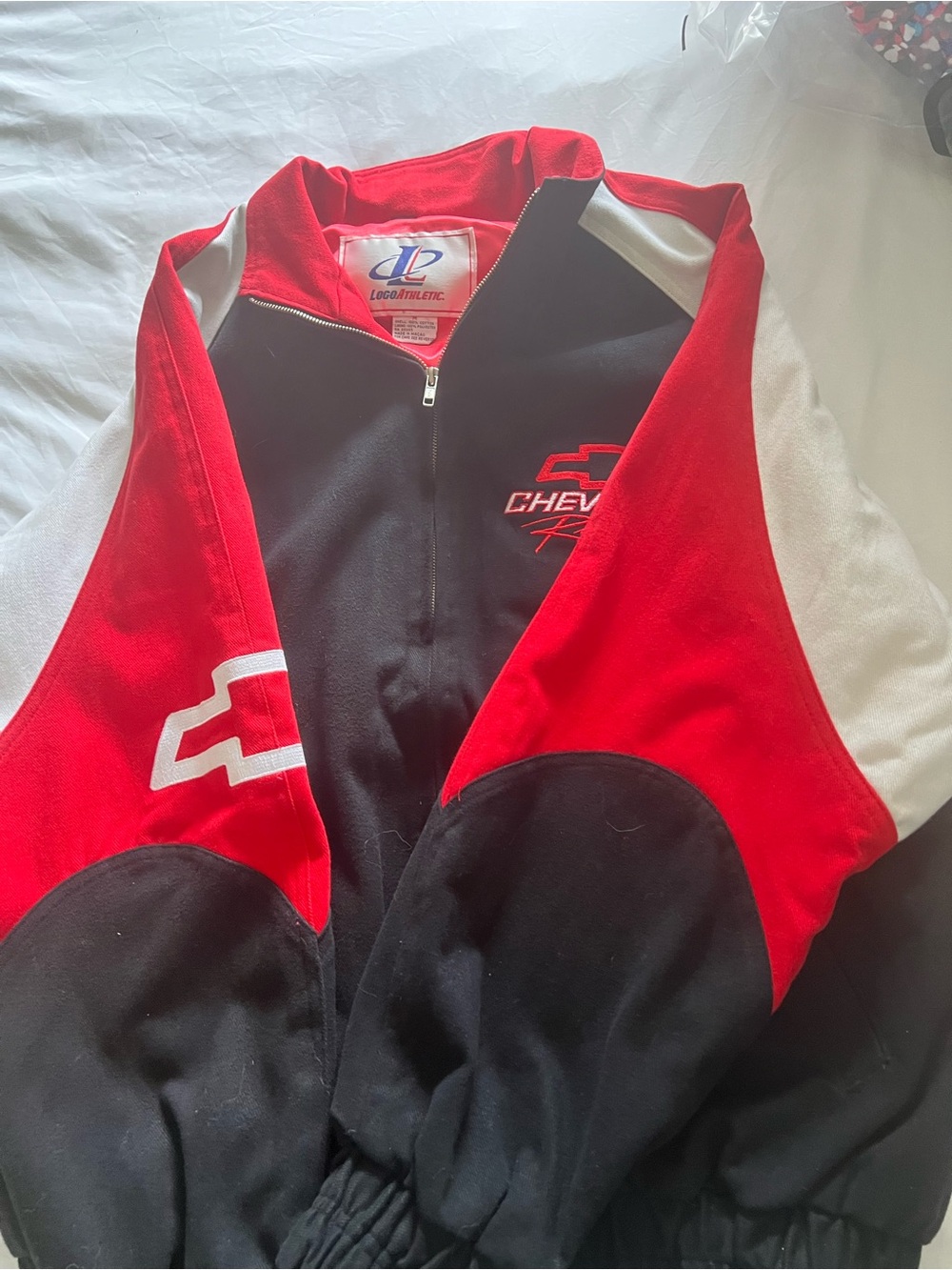 Chevrolet Racing Jacket size Med Bomber brushed cotton